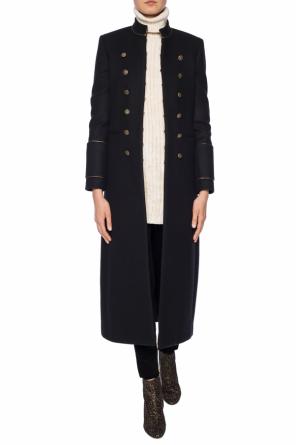 Wool coat with band collar, zdjęcie 2 Wool coat with band collar od Saint Laurent